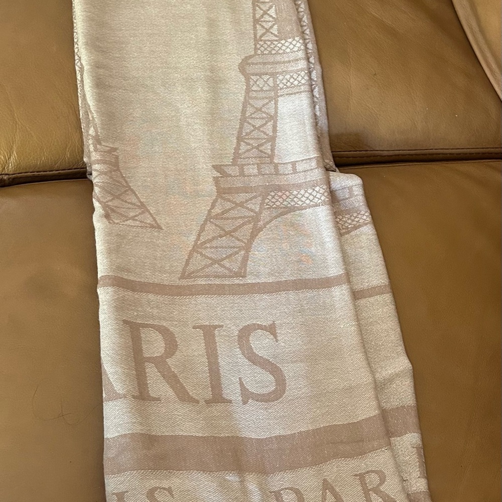 Large Biscose Paris Scarf Wrap - Picture 2 of 6